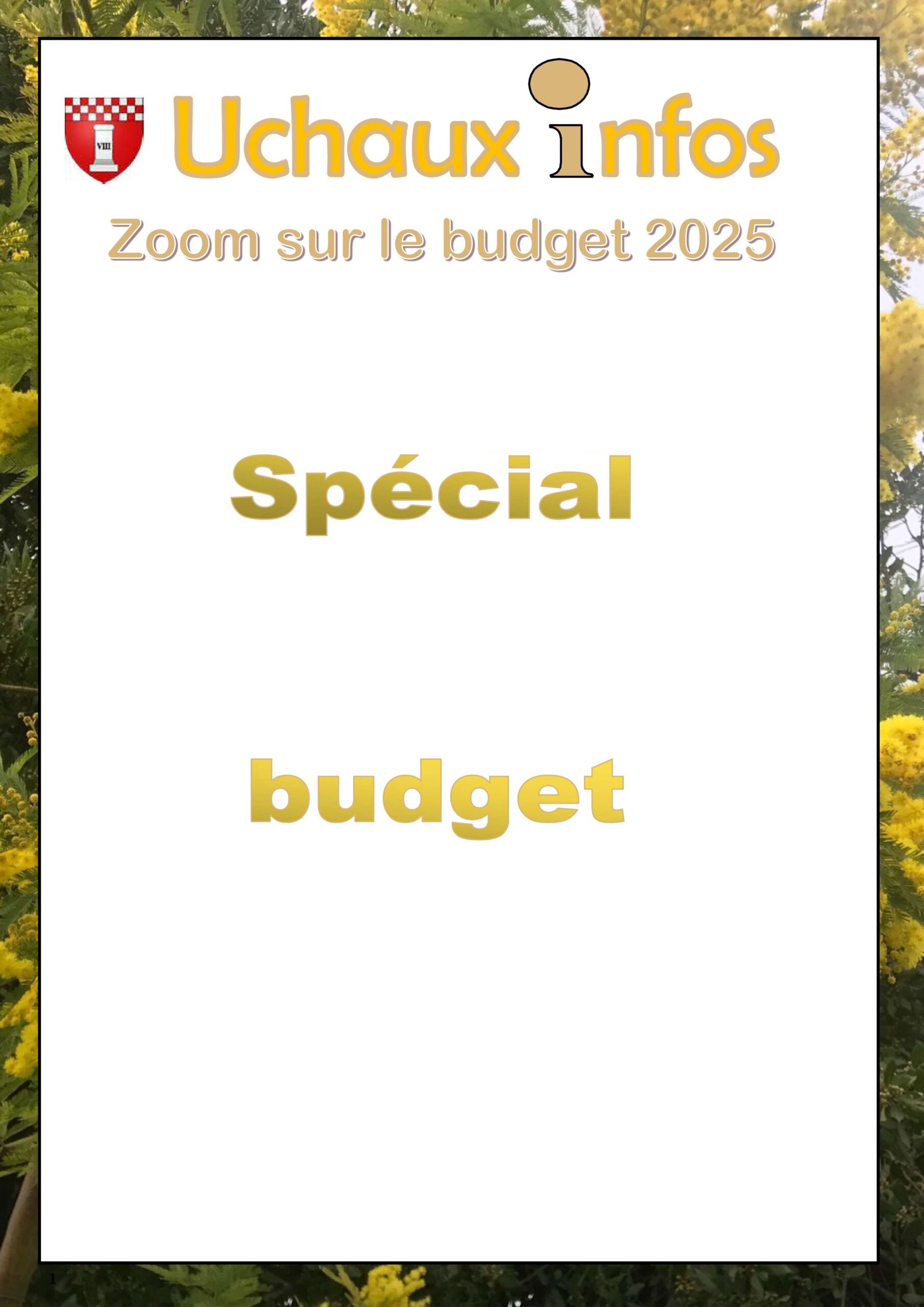 Uchaux infos – Zoom sur le budget 2025